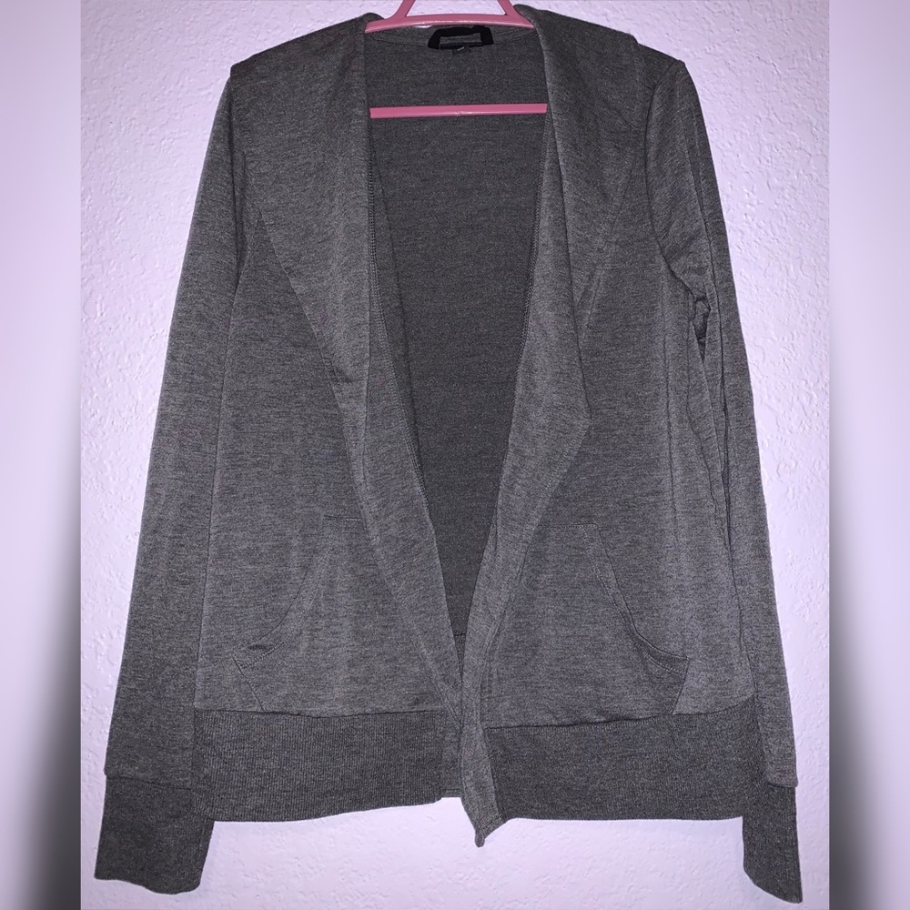 Torrid gray open front cardigan 00